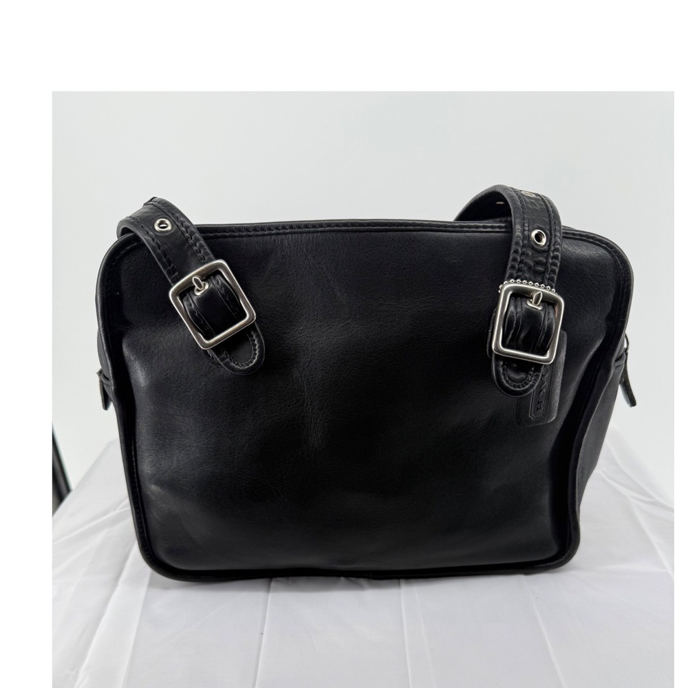 Vintage Coach 9160 Black Leather Soft Bucketโ Hobo Bag Y2K 1999